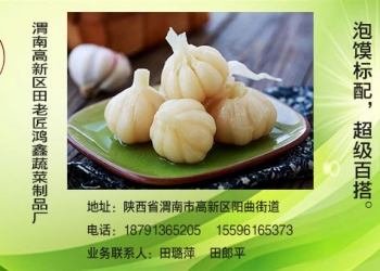 会员风采｜ 渭南高新区田老匠鸿鑫蔬菜制品厂